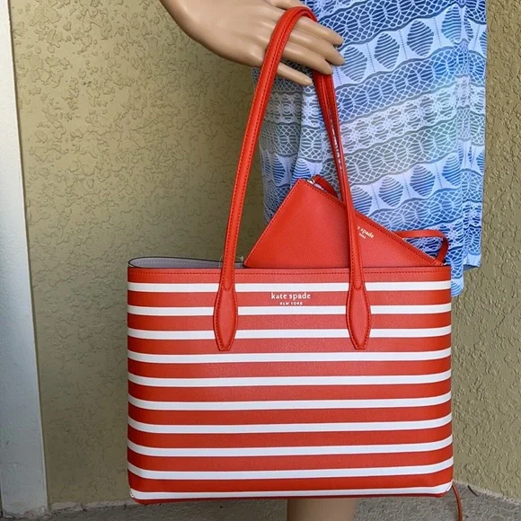 Kate Spade All Day Sailing Stripe Large Tote - Picture 14 of 16